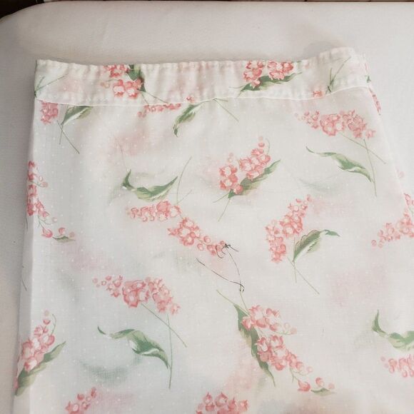 CUTE Vintage JC Penny White Lace Pink Floral Pajamas womens size M/L - Picture 8 of 12